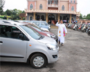 Udupi/M’Belle: Vehicles blessed in St. Lawrence Church premises